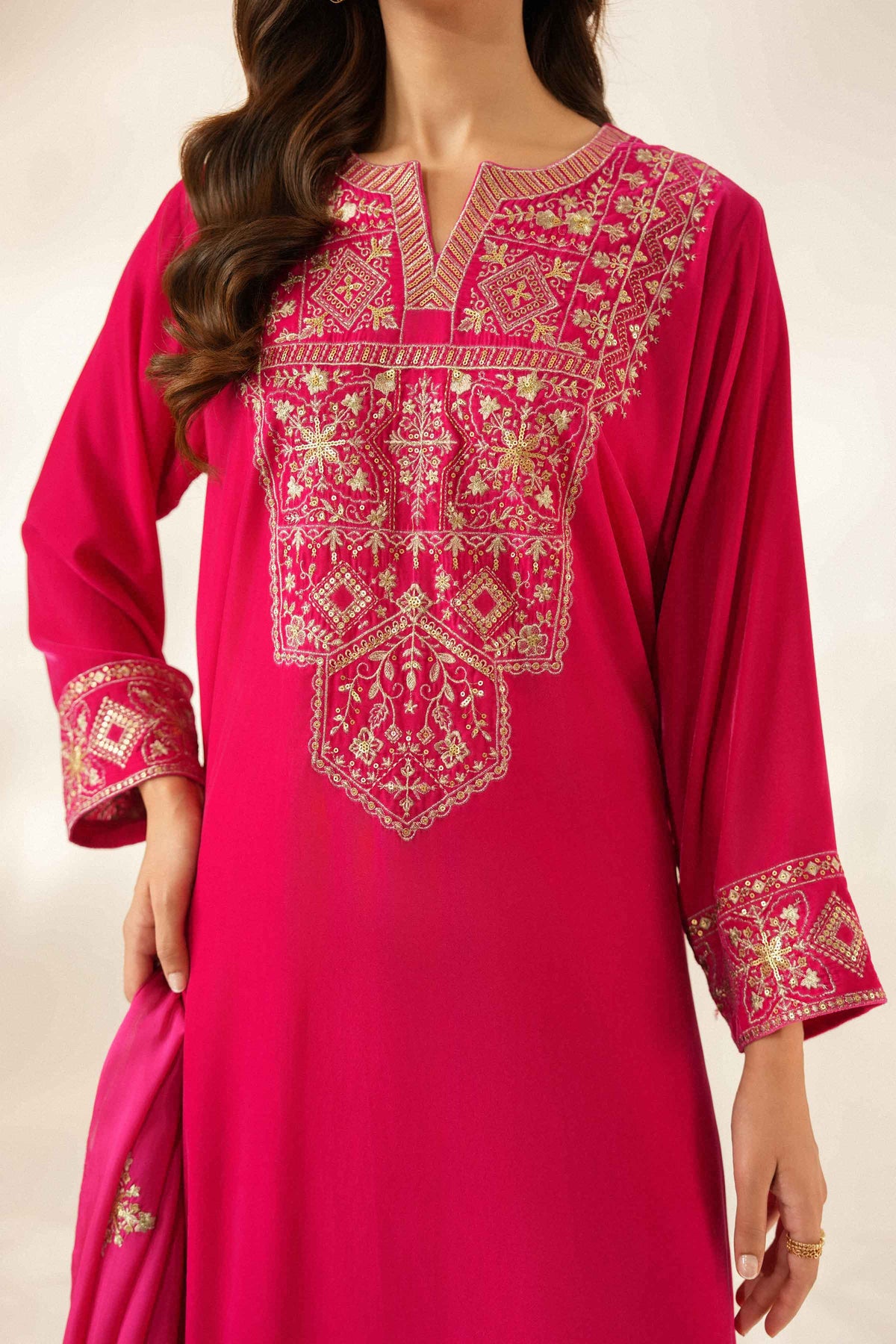 3 Piece - Embroidered Suit - ST3PE-LUXE26WV1-14