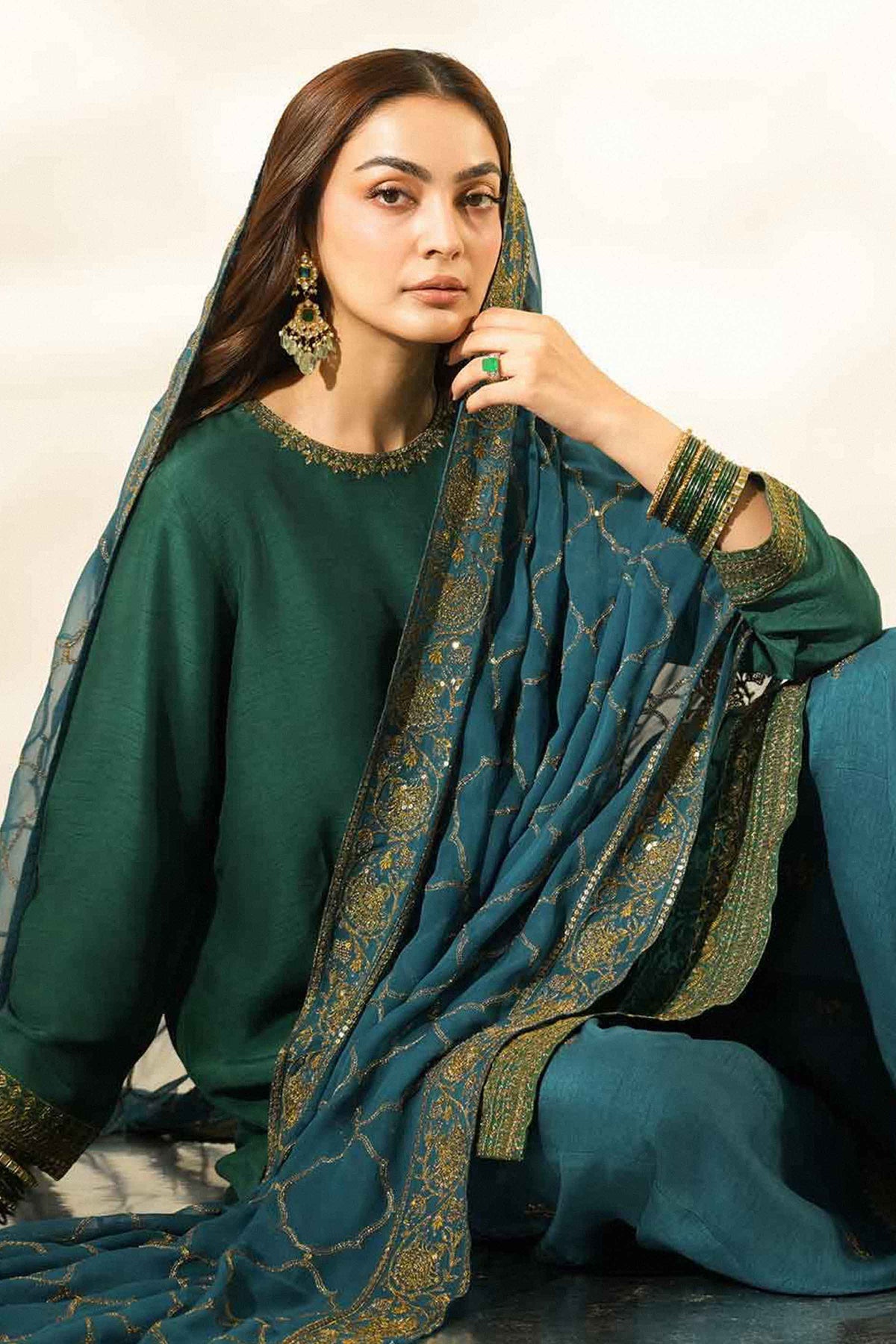 3 Piece - Embroidered Suit - ST3PE-LUXE26WV2-42
