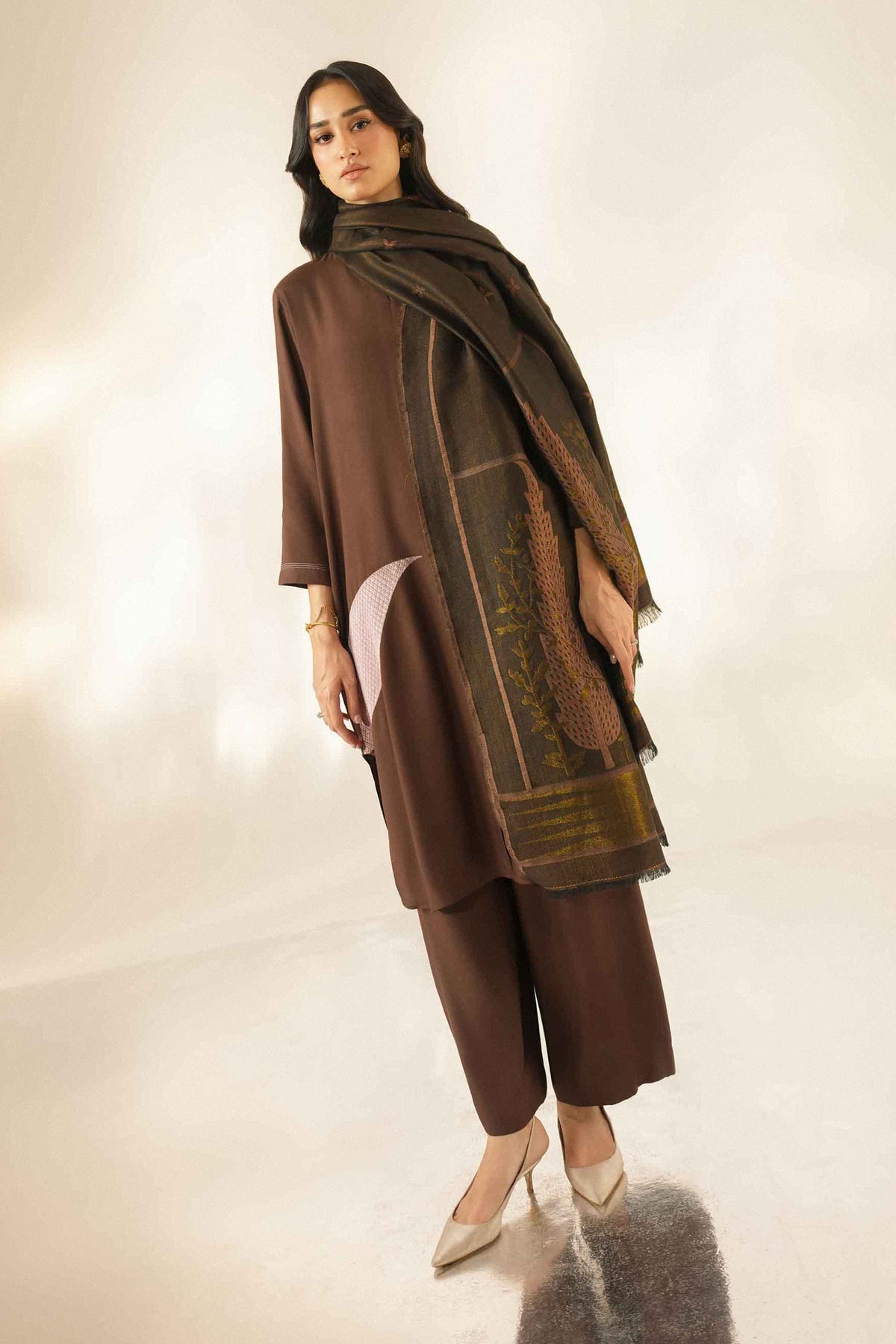 3 Piece - Embroidered Suit - ST3PE-LUXE26WV3-90