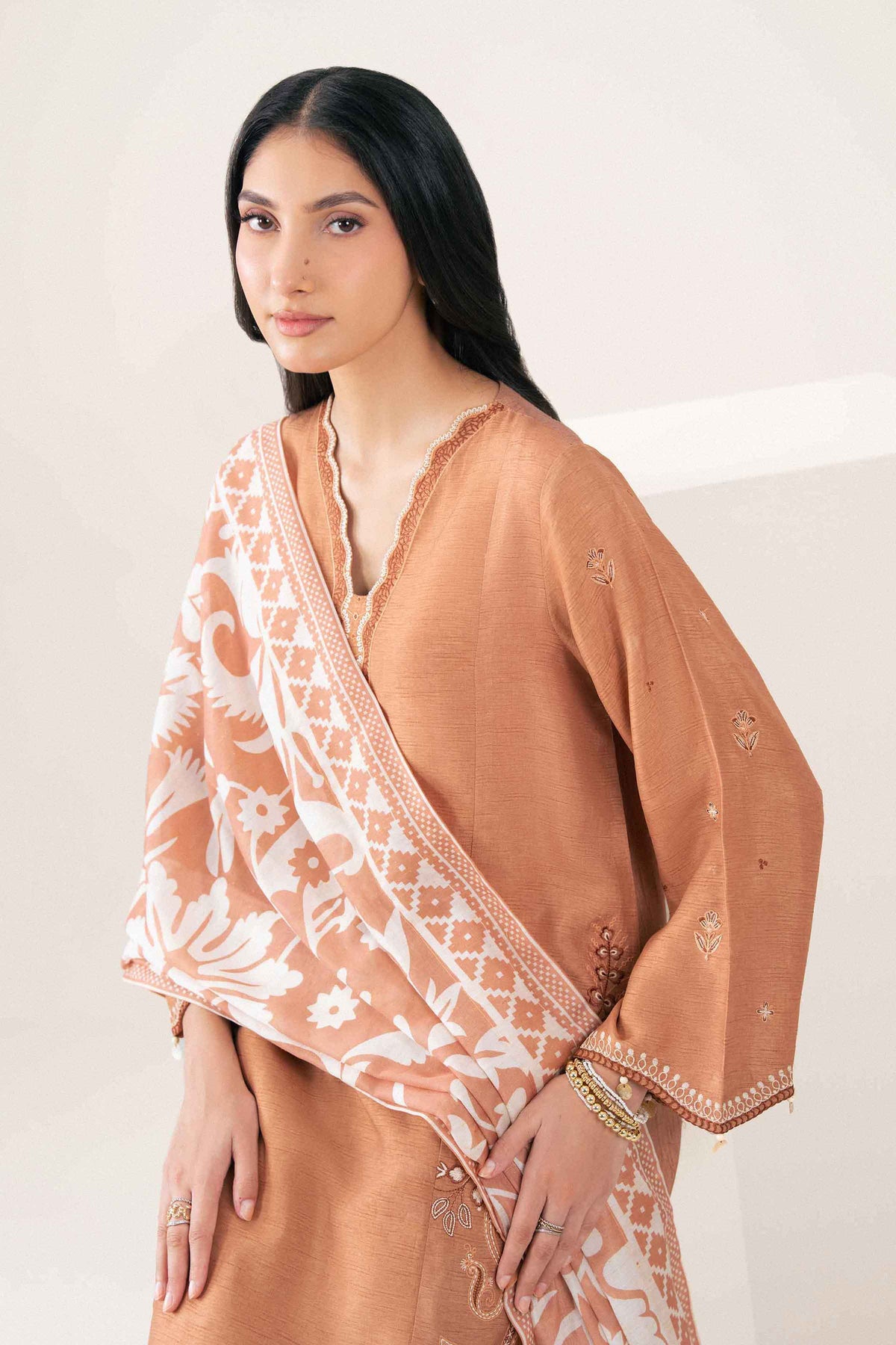 3 PIECE - PRINTED EMBROIDERED SUIT - ST3PE-PRET26WV1-13