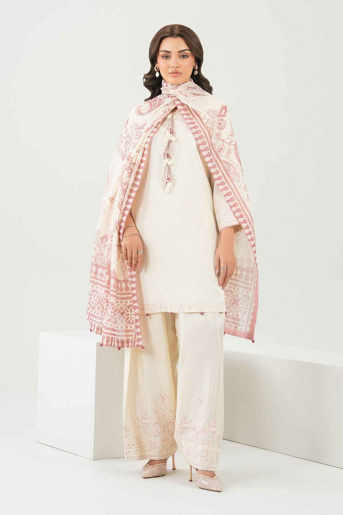 3 PIECE - PRINTED EMBROIDERED SUIT - ST3PE-PRET26WV1-14