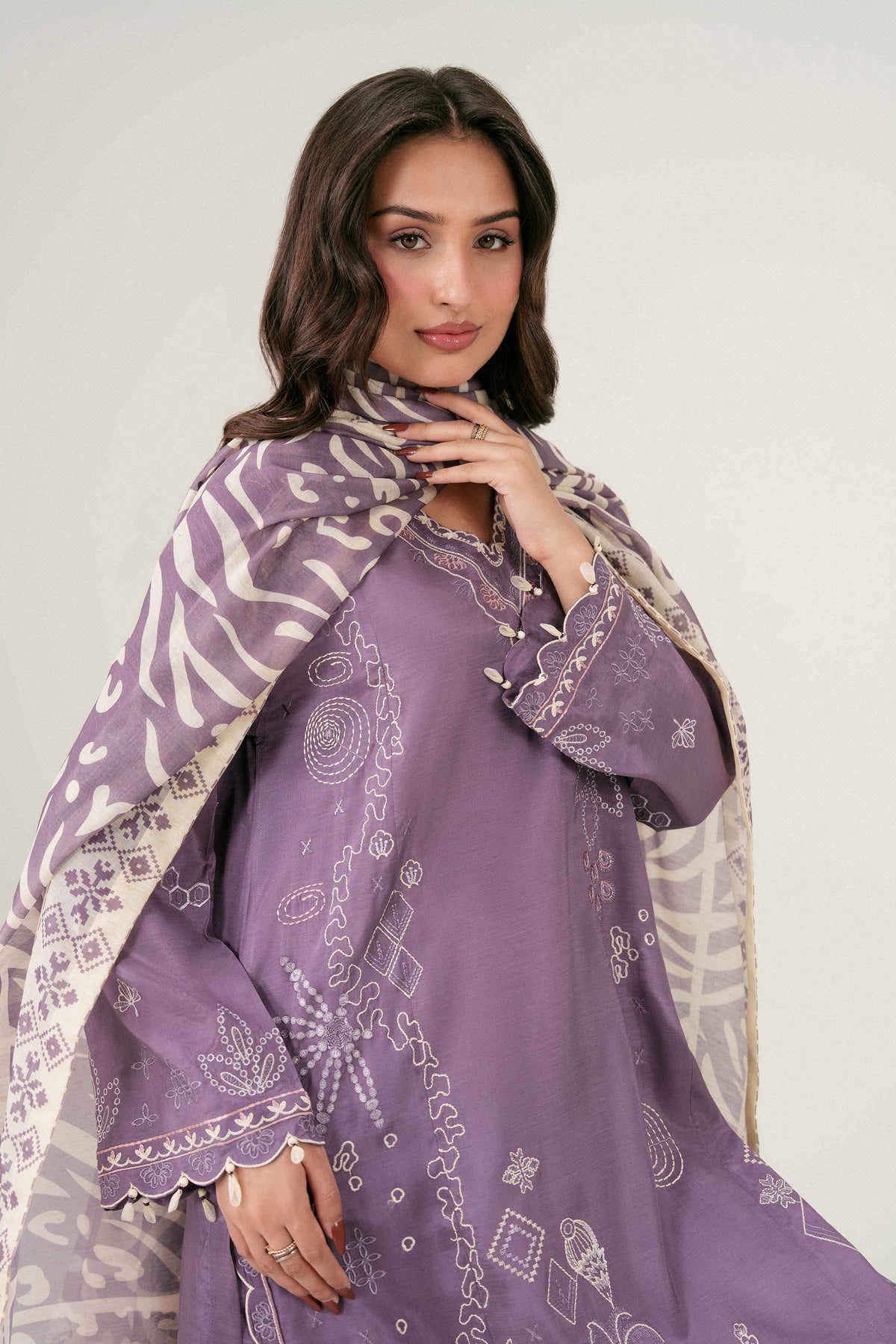 3 PIECE - PRINTED EMBROIDERED SUIT - ST3PE-PRET26WV1-15