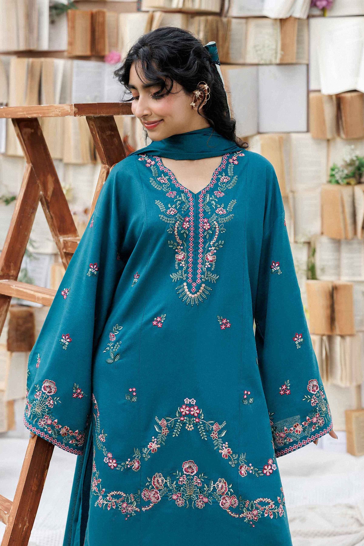 2 Piece - Embroidered Suit - ST3PE-PRET26WV1-21