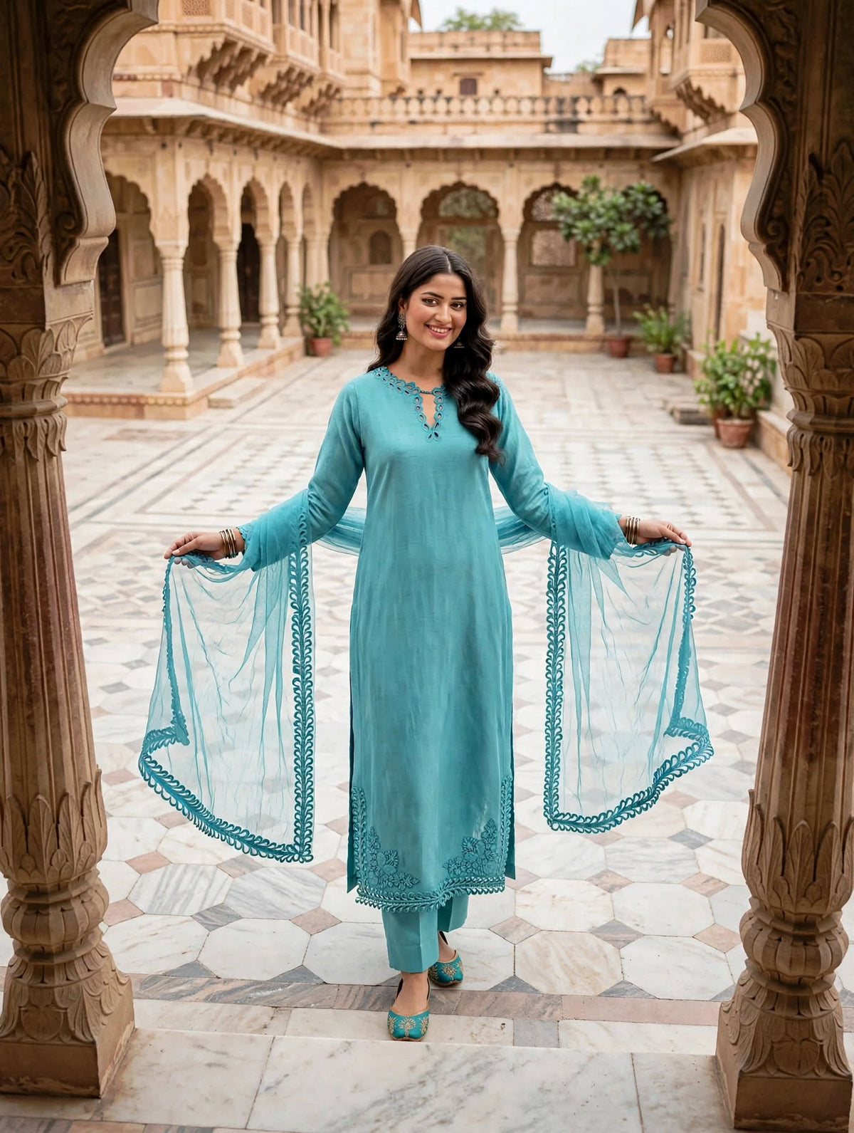 Aqua Elegance-3 pcs women suit
