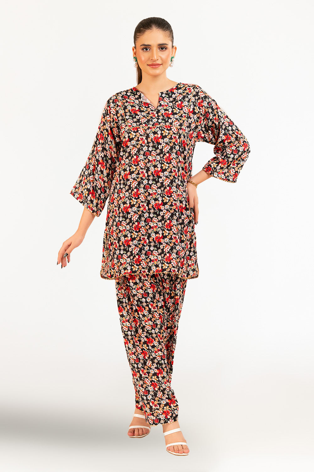 1 Piece Printed Linen Shirt