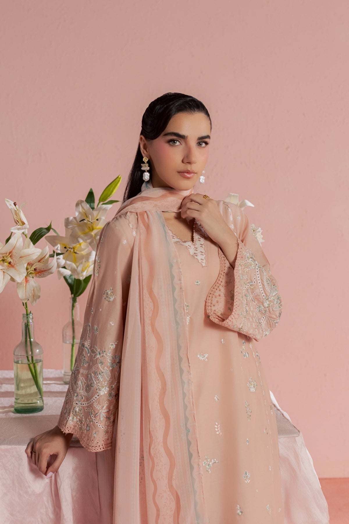 Saha 3Pc - Embroidered Lawn Dress