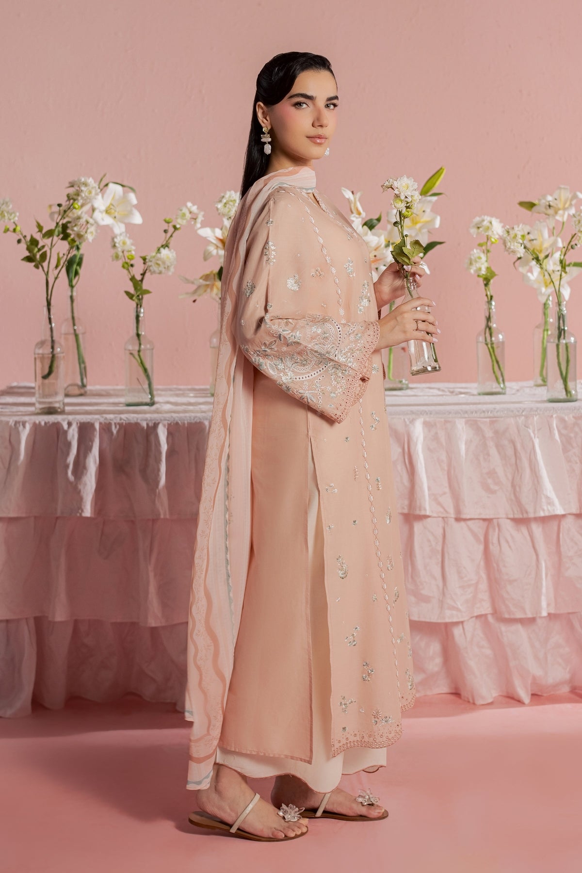 Saha 3Pc - Embroidered Lawn Dress