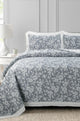 Sail Blue Multi Layer Jacquard Bed Spread Set