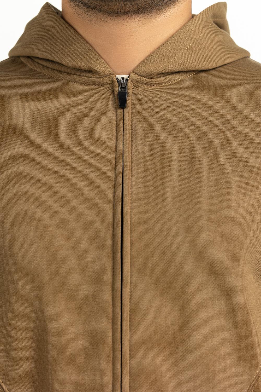 Regular Fit Hooded Zipper