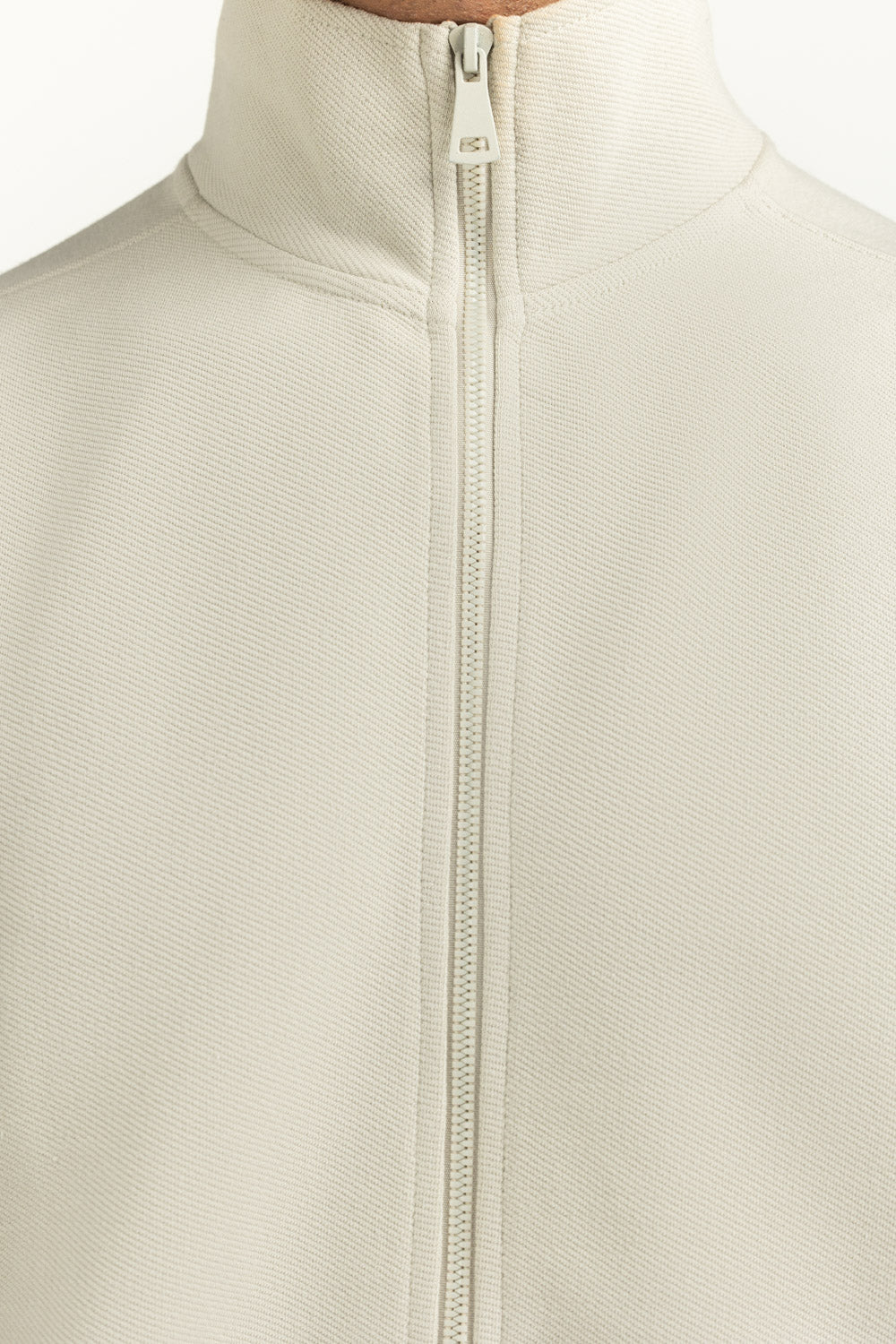 Regular Fit Knitted Zipper