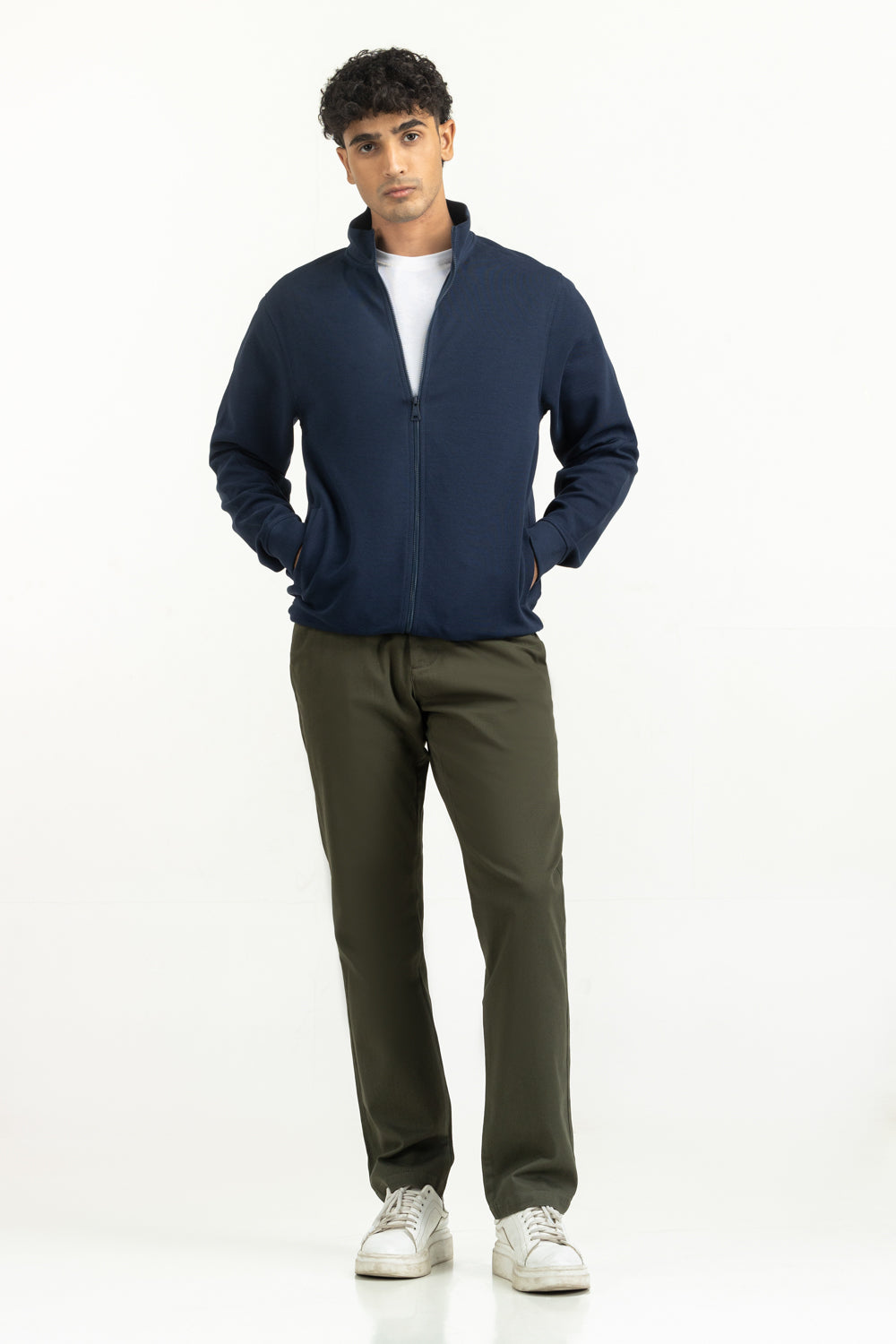 Regular Fit Knitted Zipper