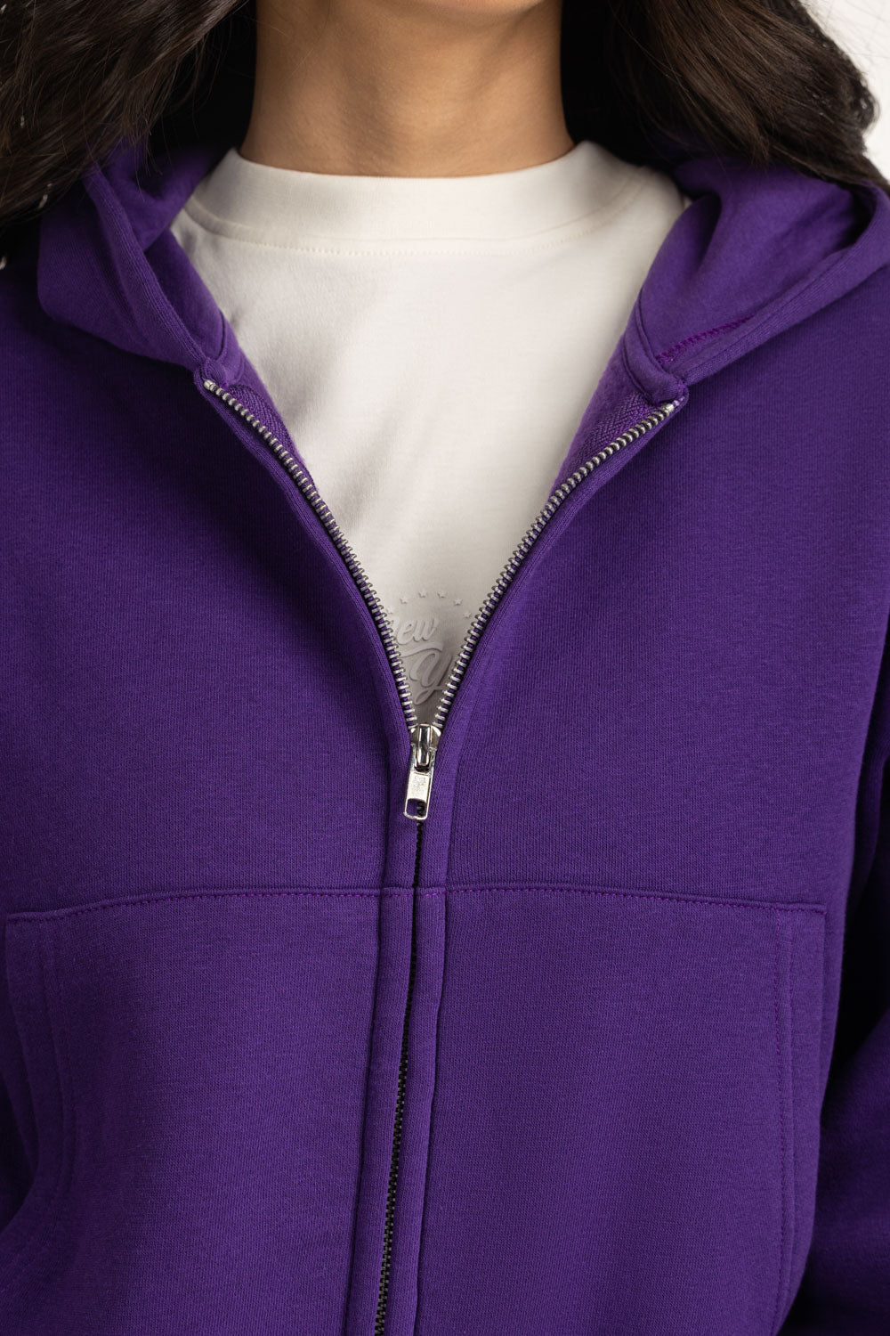 Regular Fit Hooded Zipper