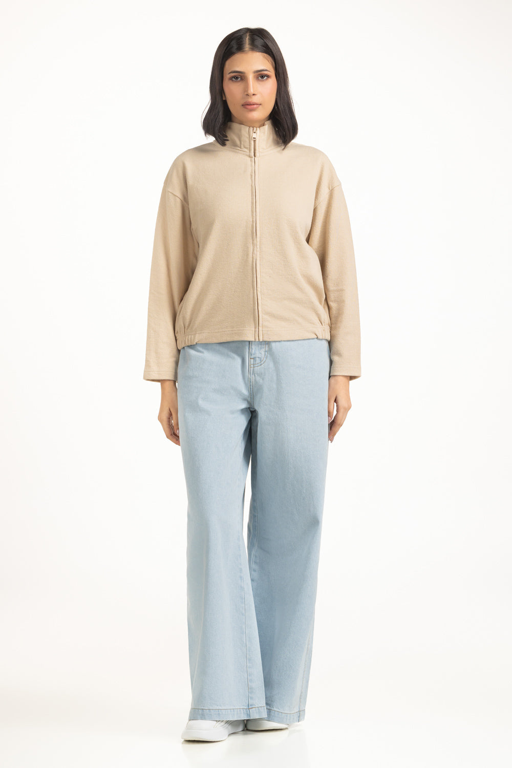 Regular Fit Knitted Zipper