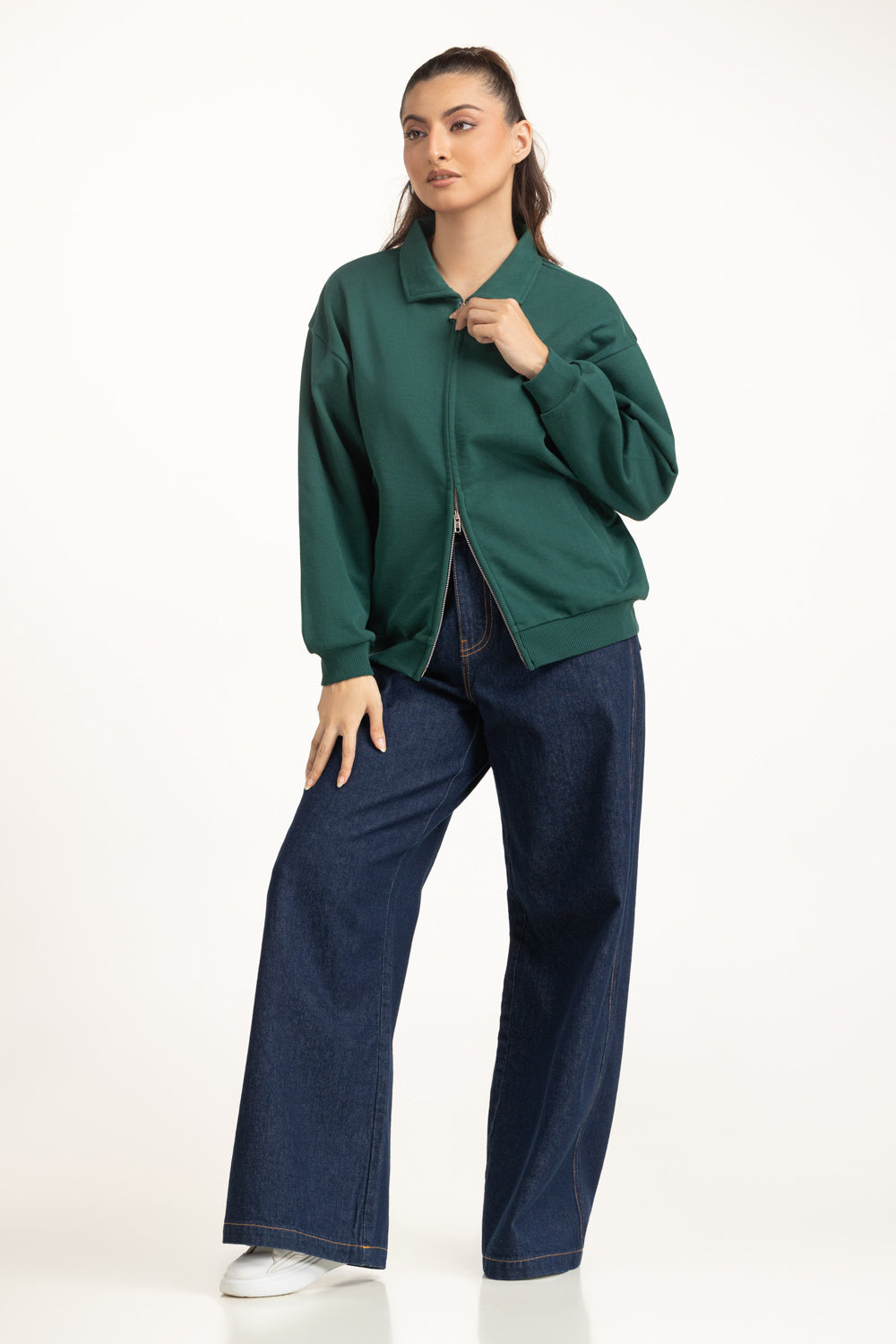 Regular Fit Knitted Zipper