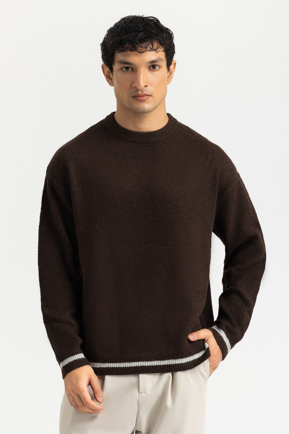Striped Knit Polo
