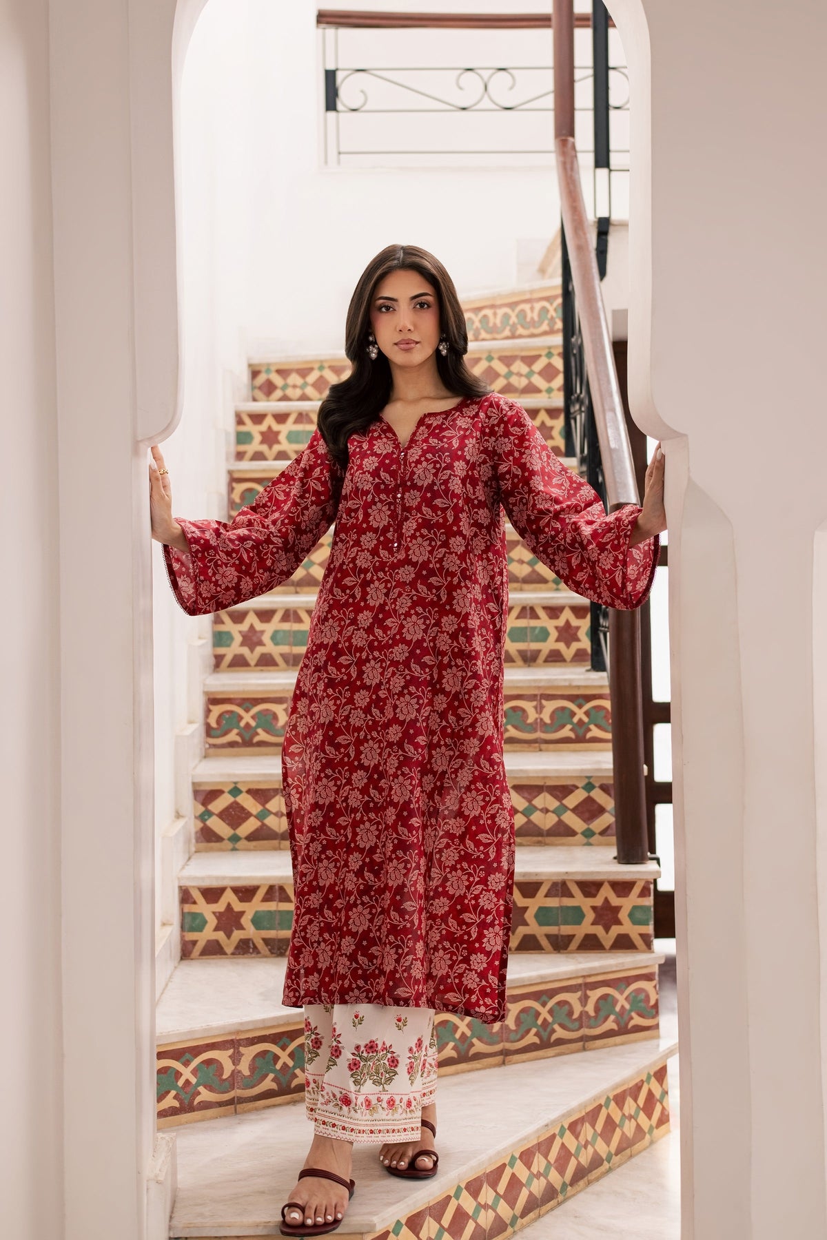 Scooby 2Pc - Printed Lawn Dress
