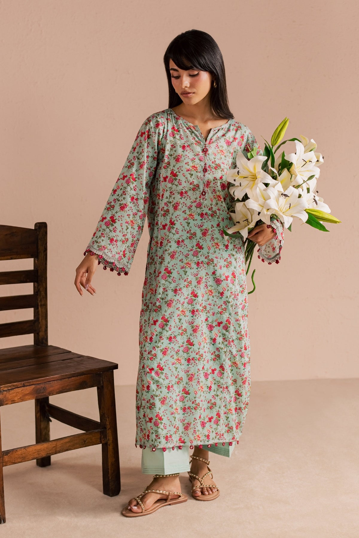 Shirleen 2Pc - Printed Lawn Dress