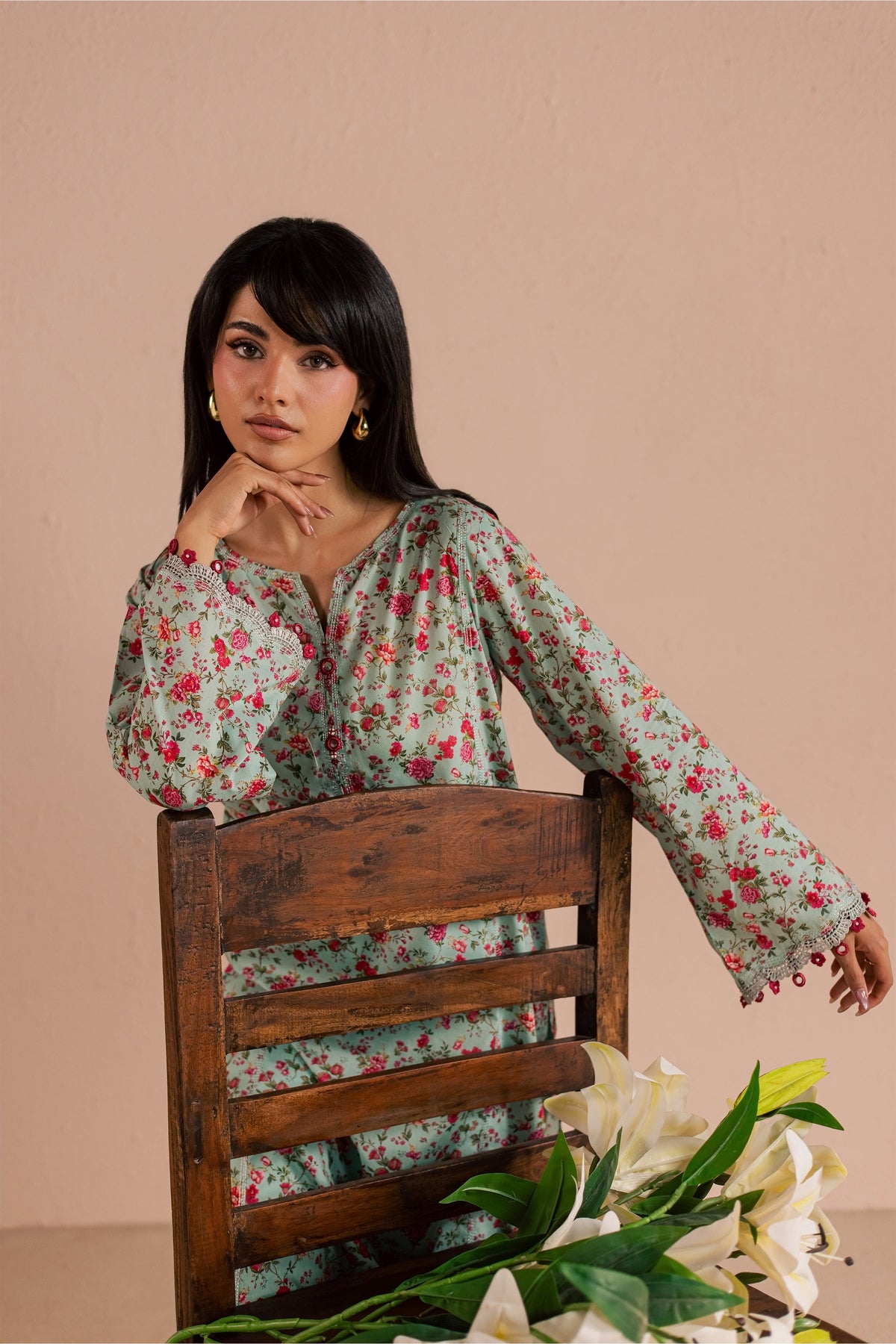 Shirleen 2Pc - Printed Lawn Dress