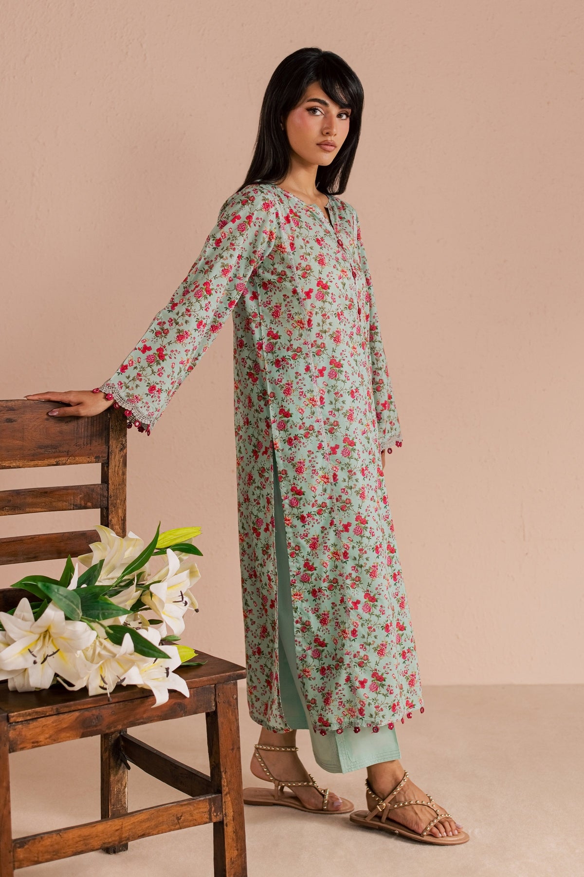 Shirleen 2Pc - Printed Lawn Dress