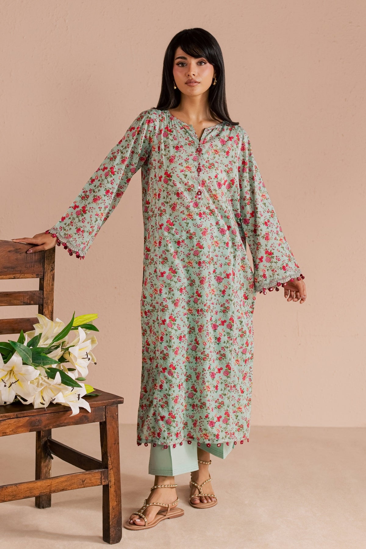 Shirleen 2Pc - Printed Lawn Dress