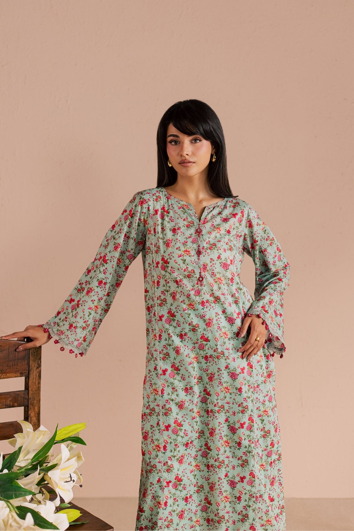Shirleen 2Pc - Printed Lawn Dress