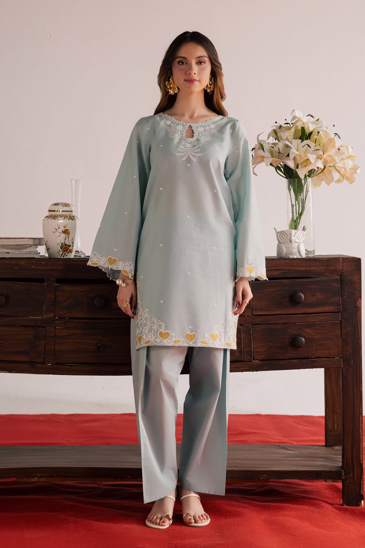Shooting Star 2Pc - Embroidered Lawn Dress