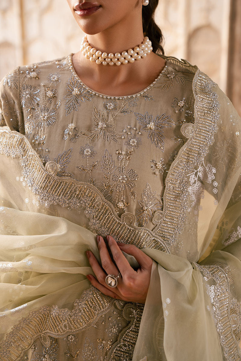 SILVER MIST-3PC SILK EMBROIDERED PRET