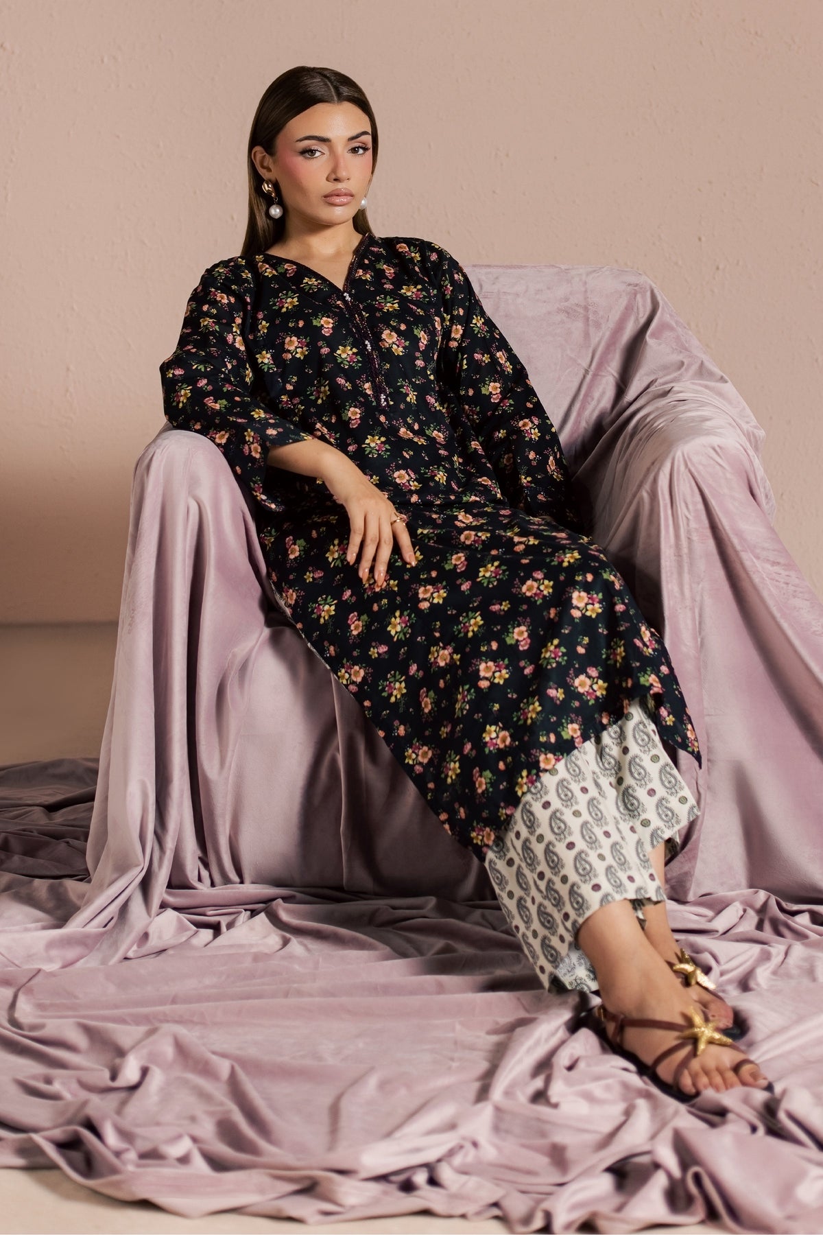 Siri 2Pc - Printed Lawn Dress