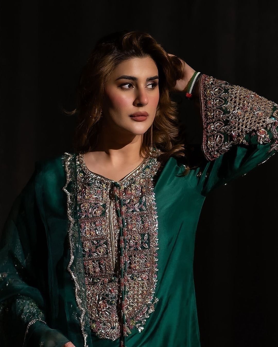 Kubra Style — Mairaz Emerald Green Three-Piece Suit