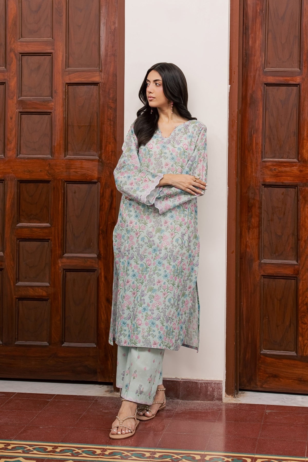 Snowy 2Pc - Printed Lawn Dress