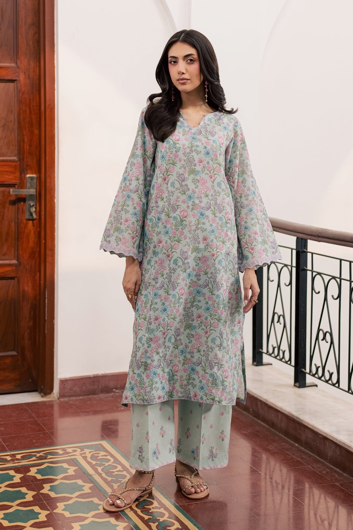 Snowy 2Pc - Printed Lawn Dress