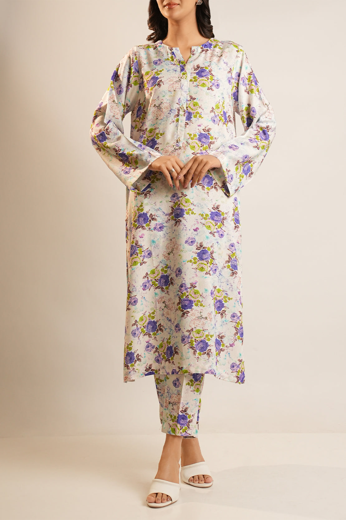 Printed Karandi Stitched 2 Piece (Shirt/Trouser)48801