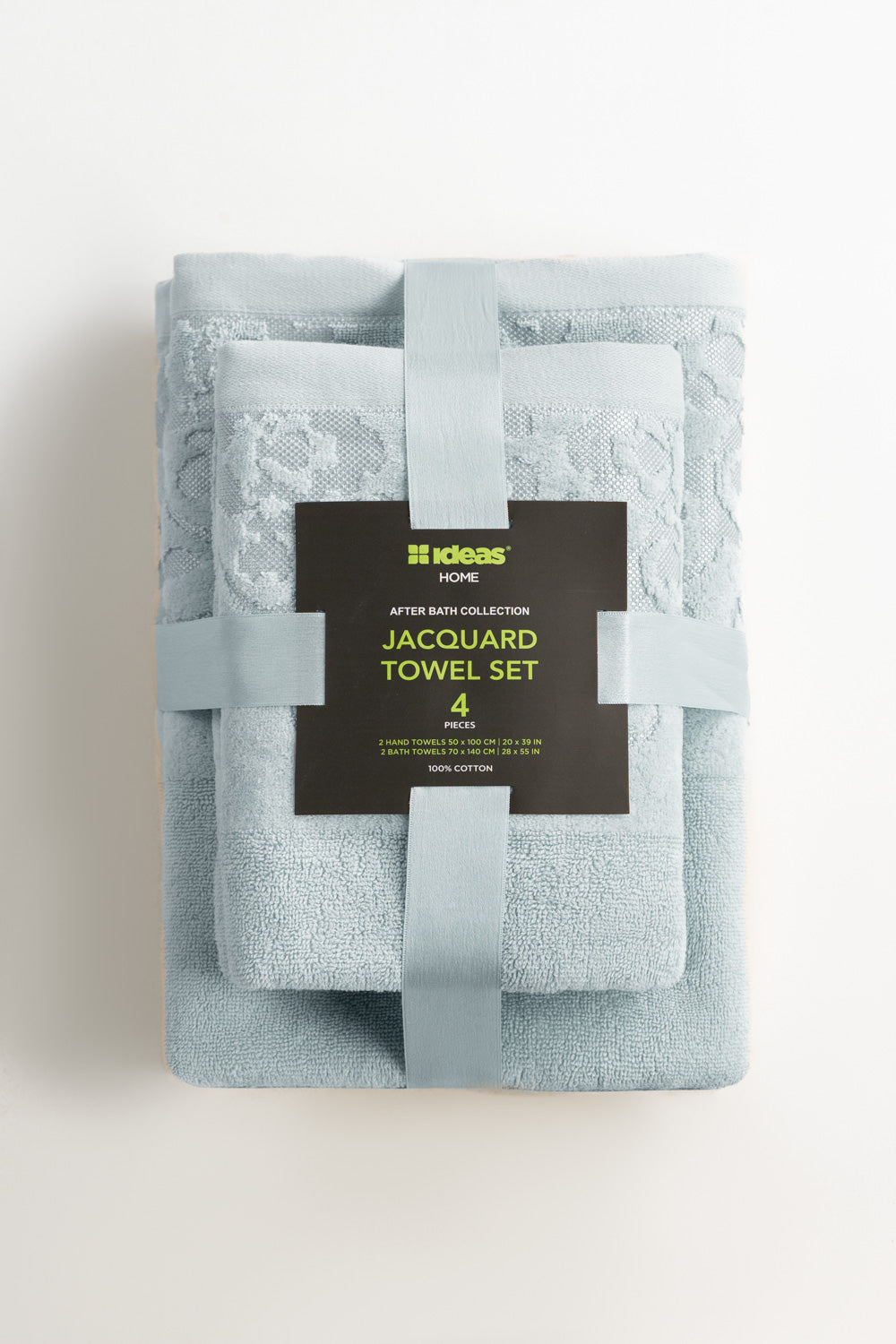 Spa 4pcs Jacquard Dyed Towel Set