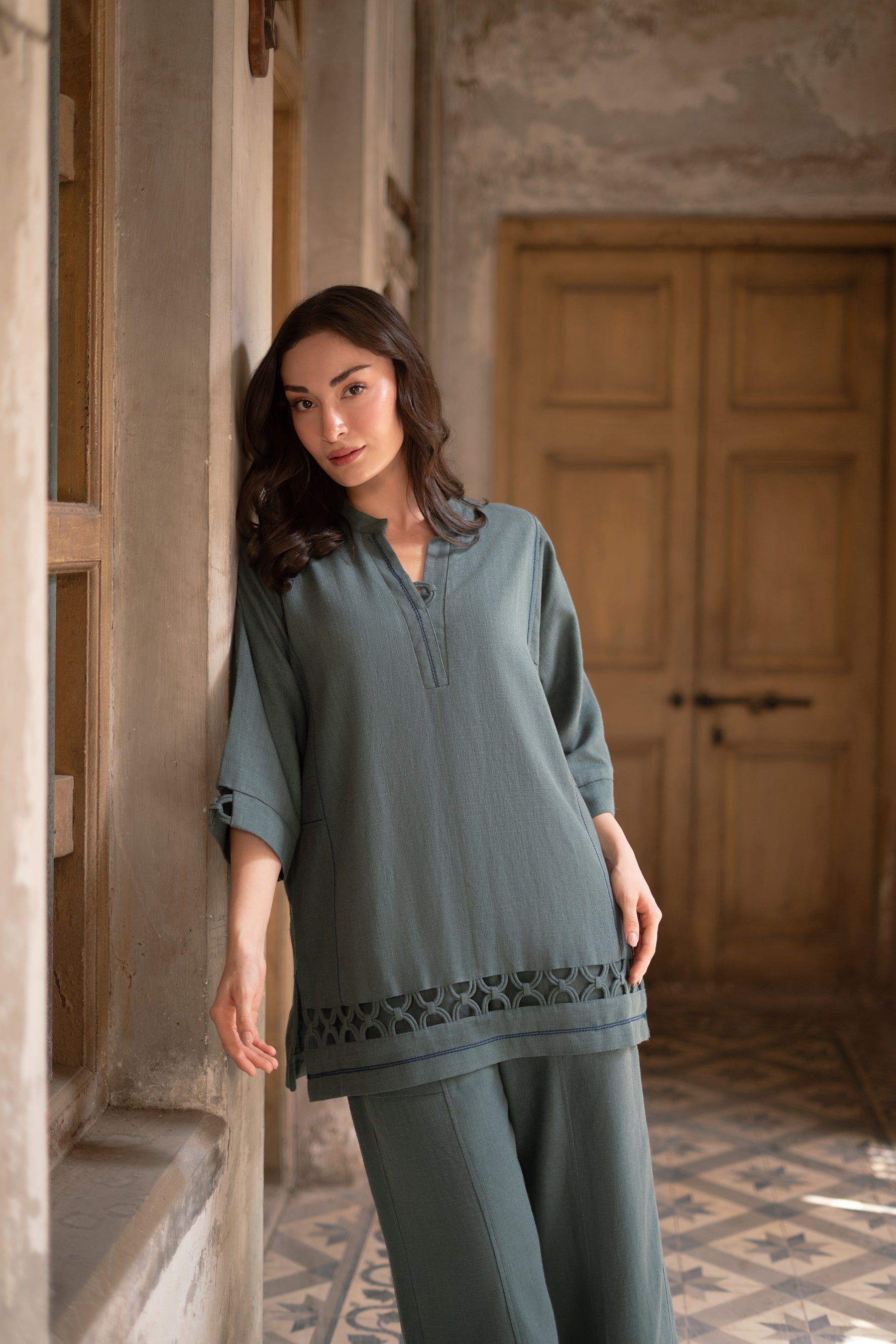 Spice Green Matching Set