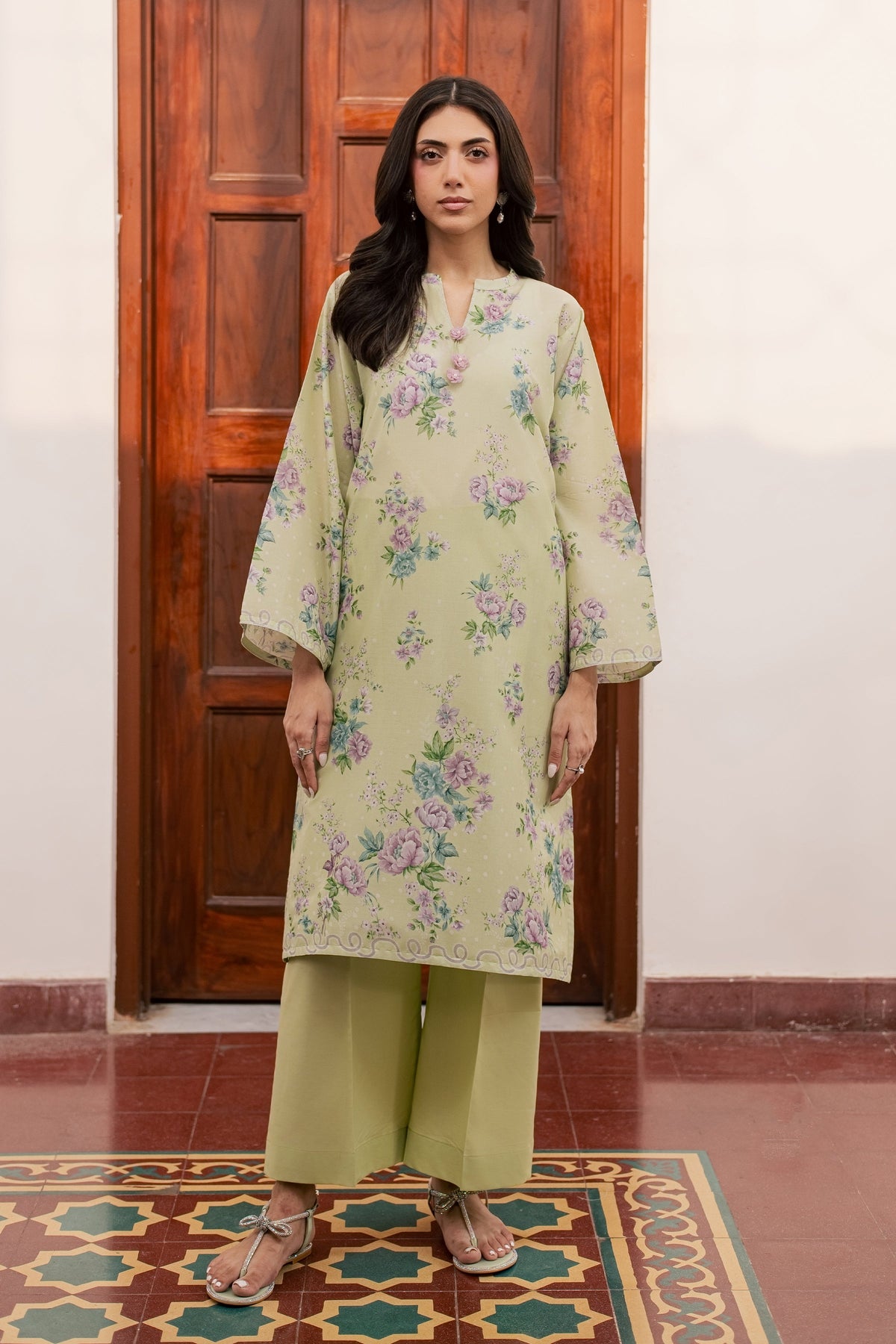 Steffi 2Pc - Printed Lawn Dress