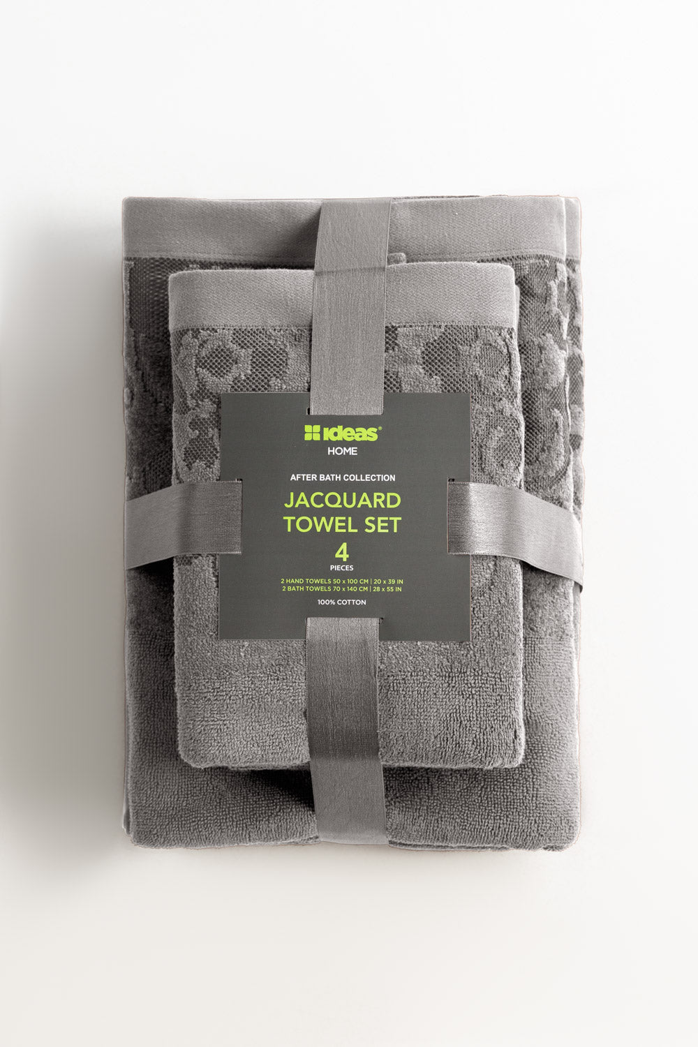 Storm 4pcs Jacquard Dyed Towel Set