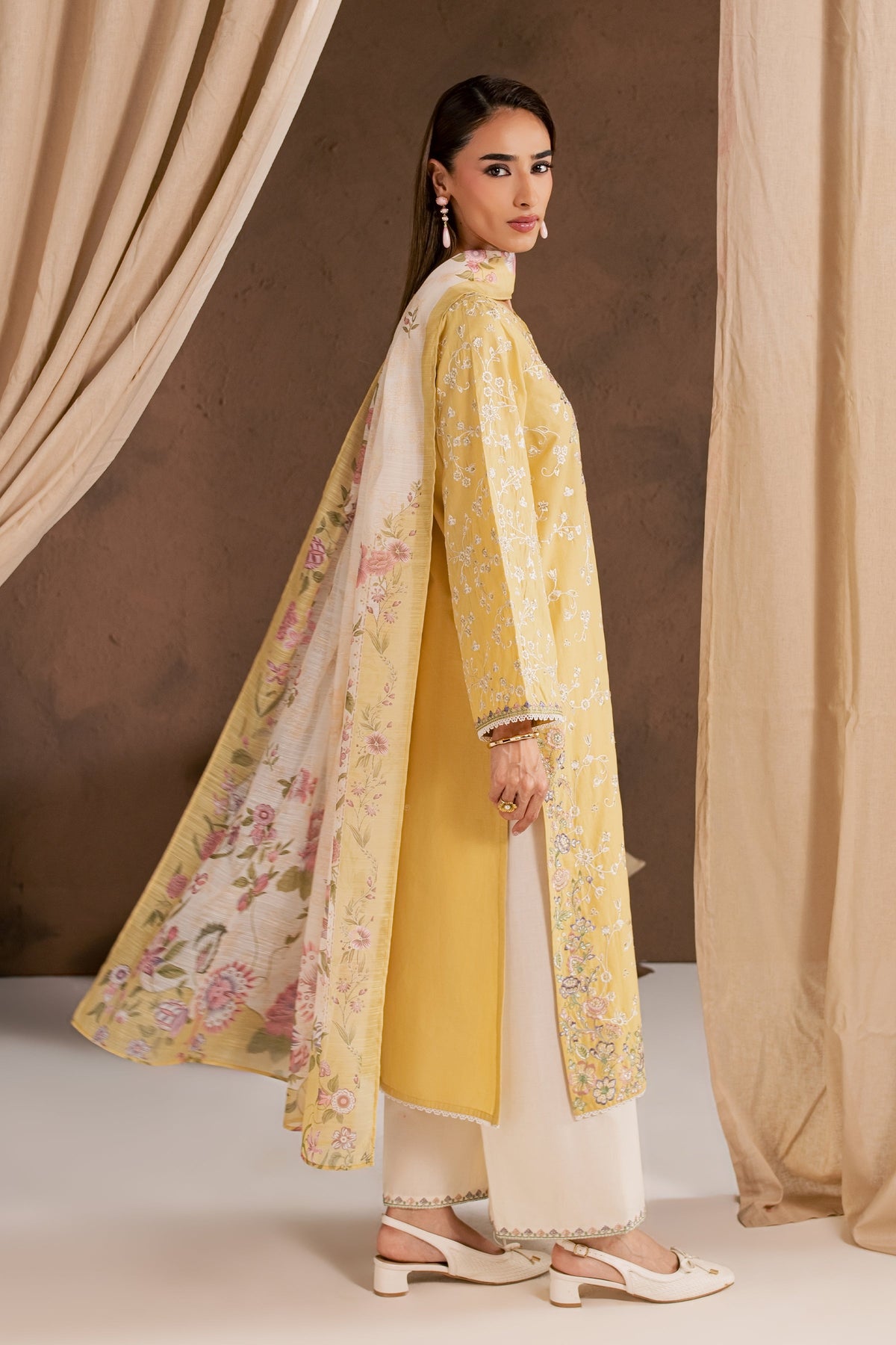 Sunlit Garden 3Pc - Embroidered Cambric Pret