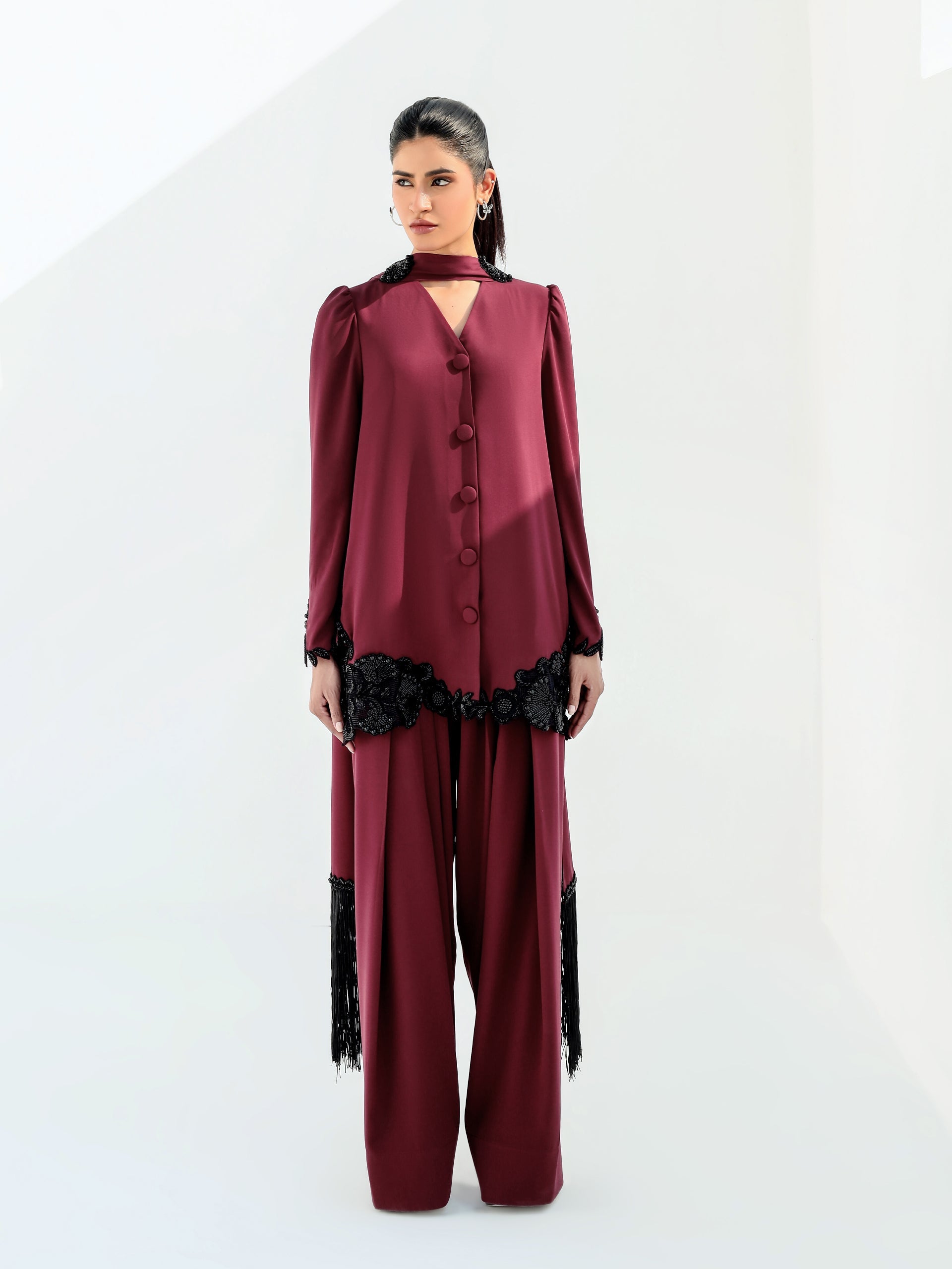 Sylvia - Dark Maroon