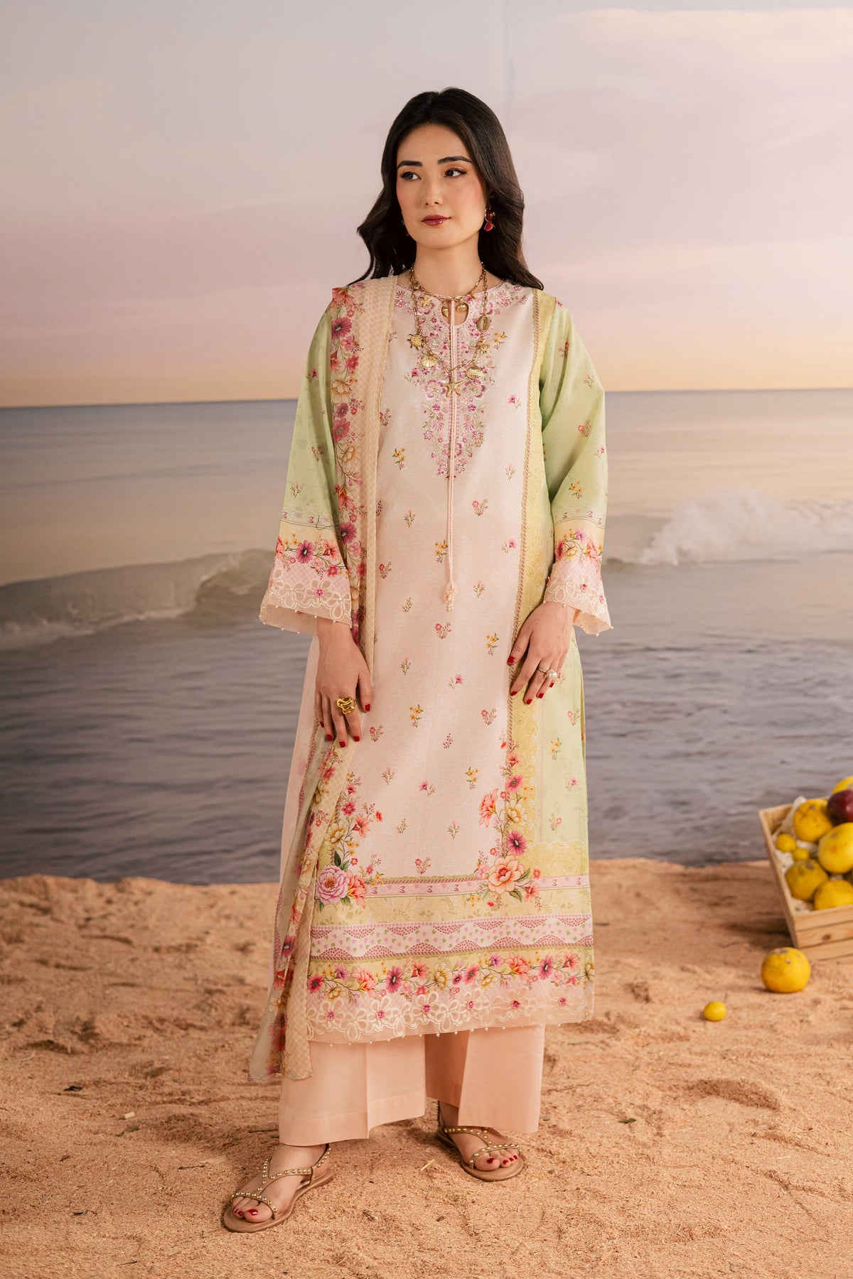Syrus 3Pc - Printed Lawn Dress