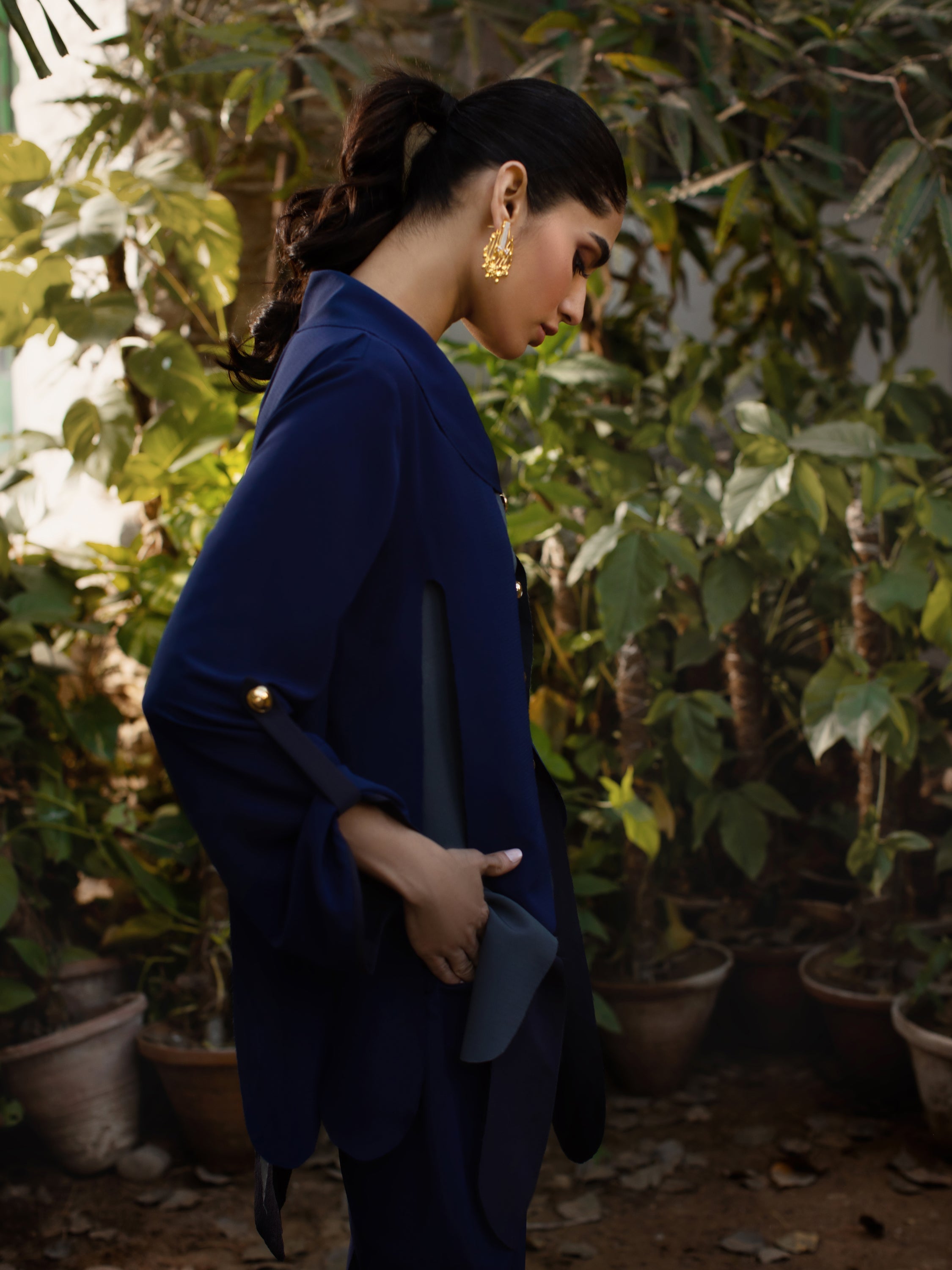 Amelia - Blue & Grey