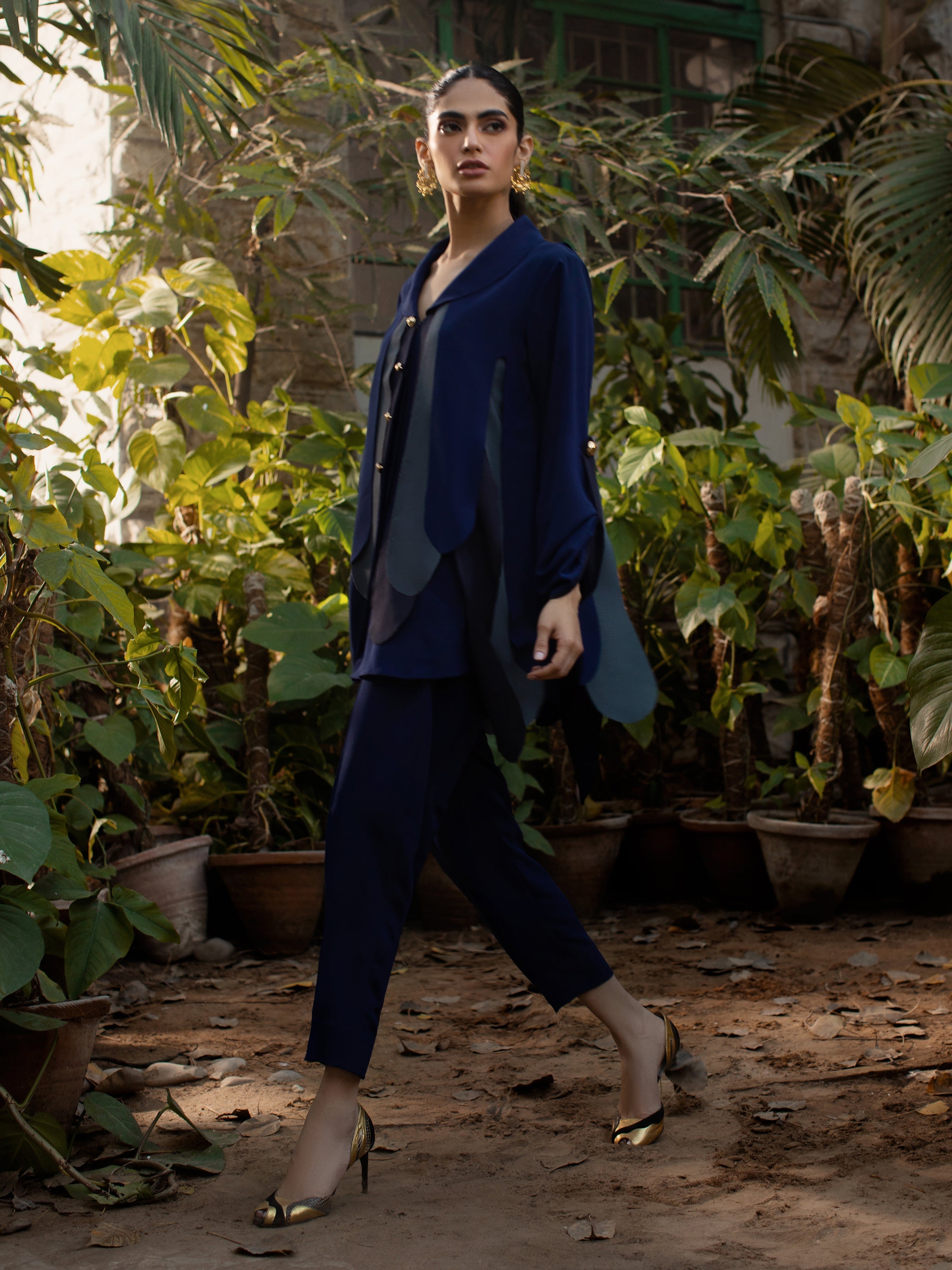Amelia - Blue & Grey