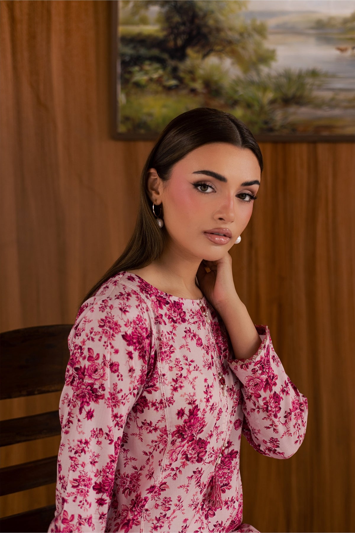 Tina 2Pc - Printed Lawn Dress