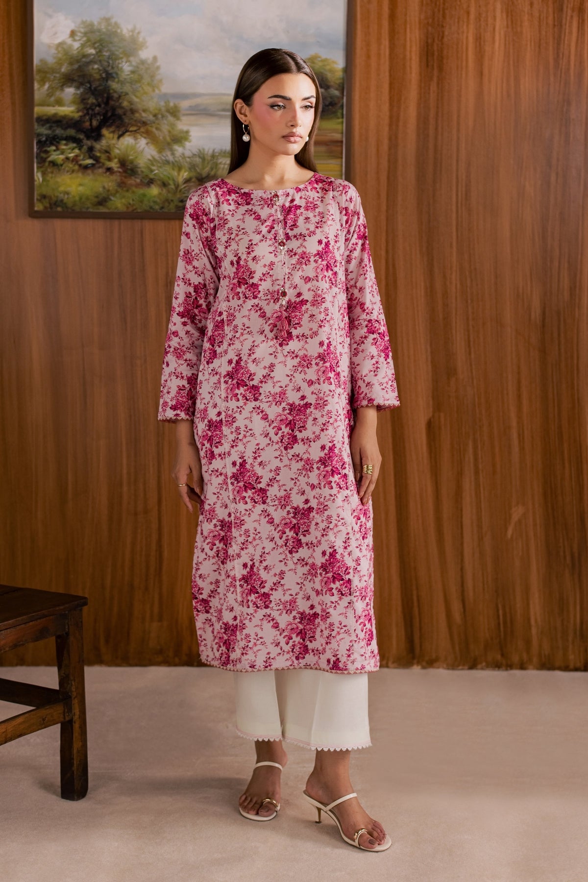 Tina 2Pc - Printed Lawn Dress