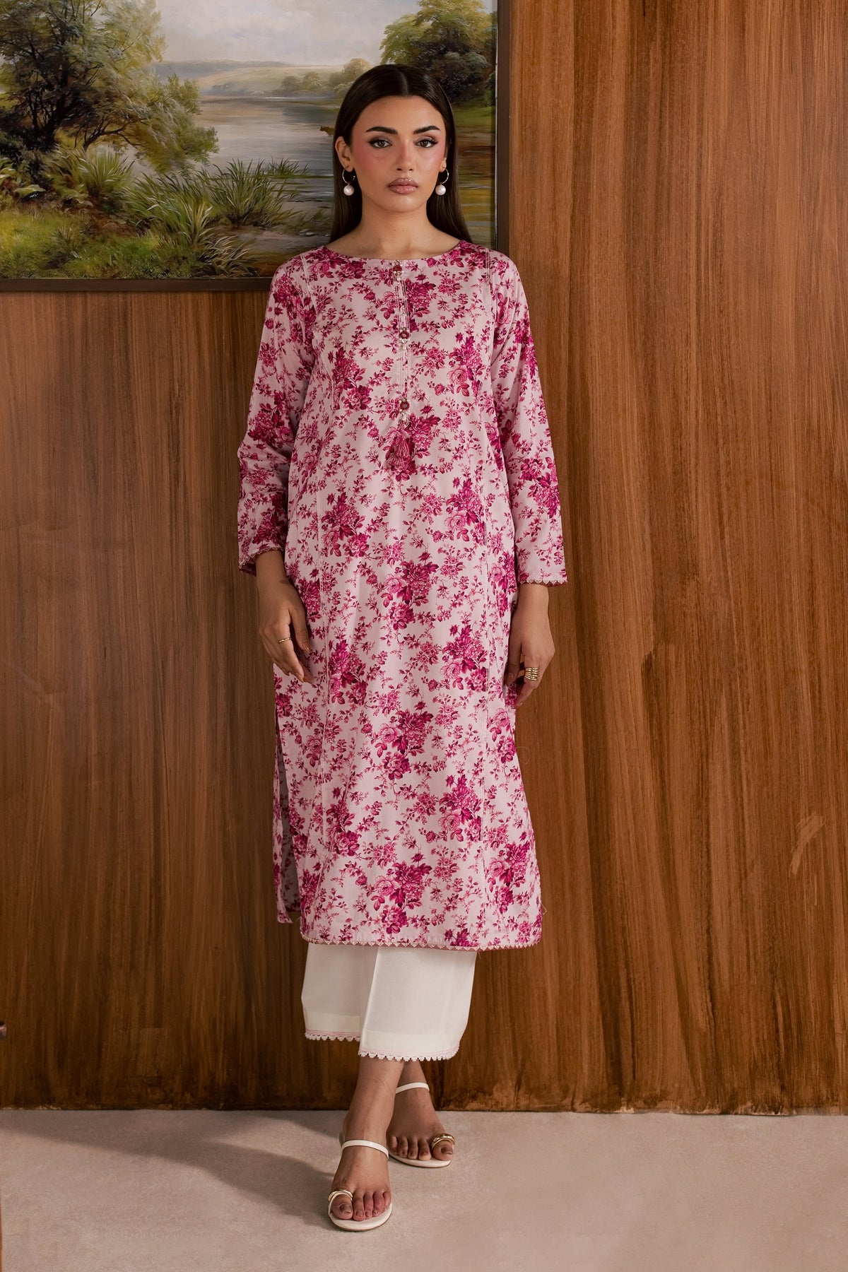 Tina 2Pc - Printed Lawn Dress