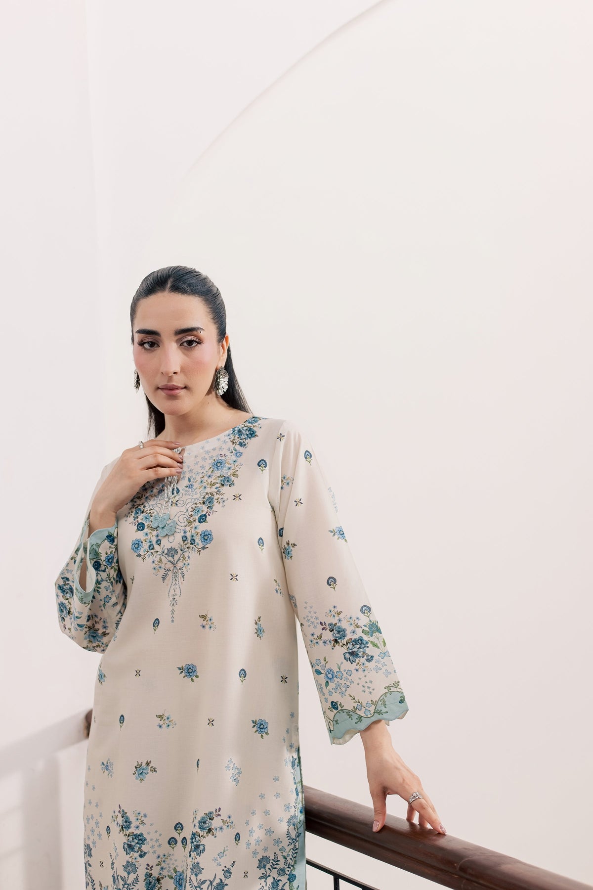Trey 2Pc - Printed Lawn Dress