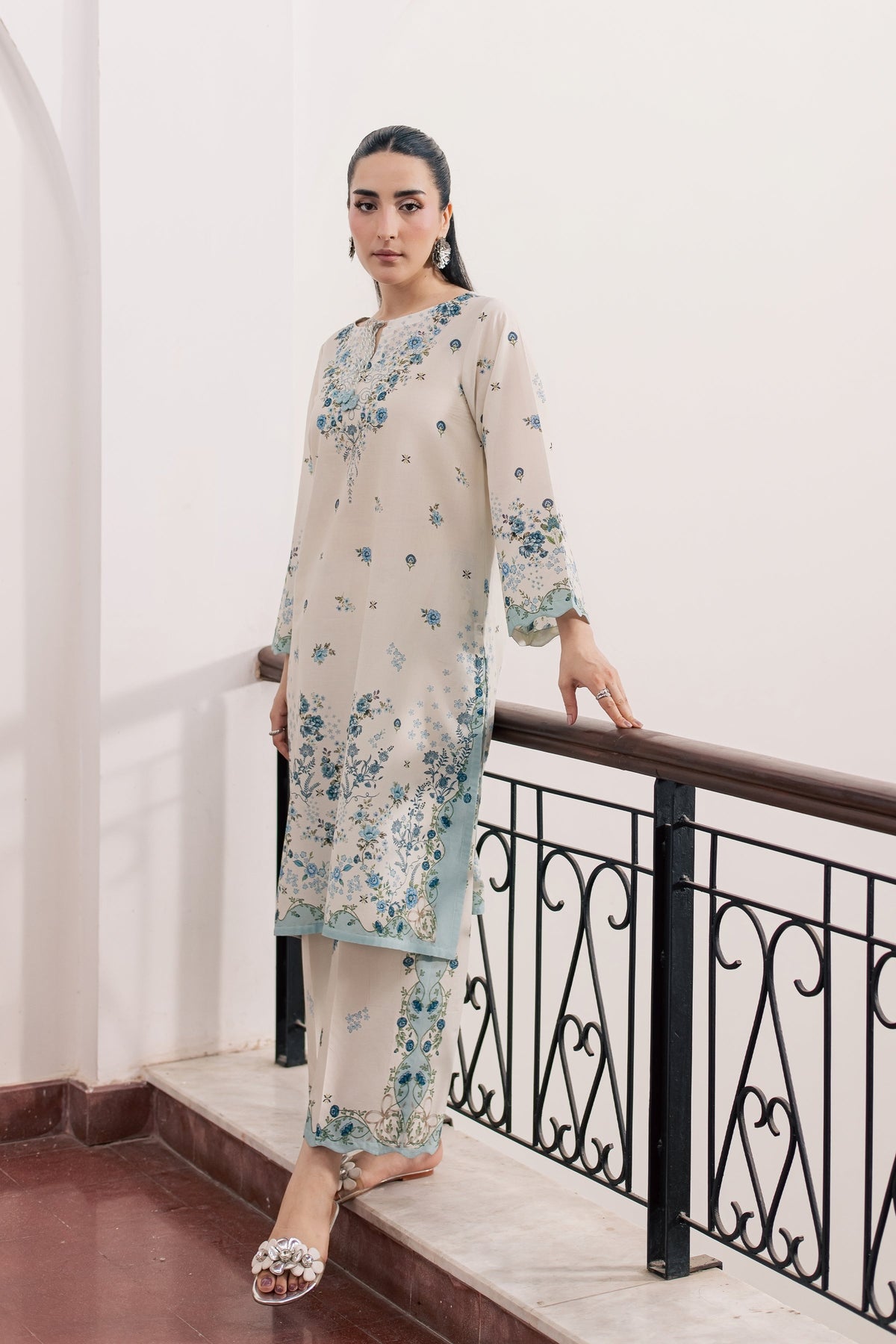 Trey 2Pc - Printed Lawn Dress