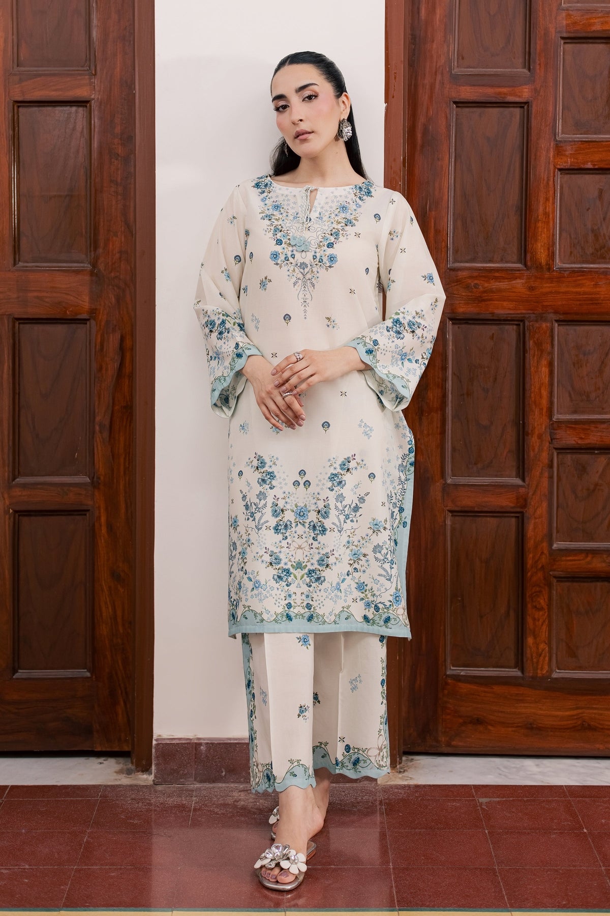 Trey 2Pc - Printed Lawn Dress