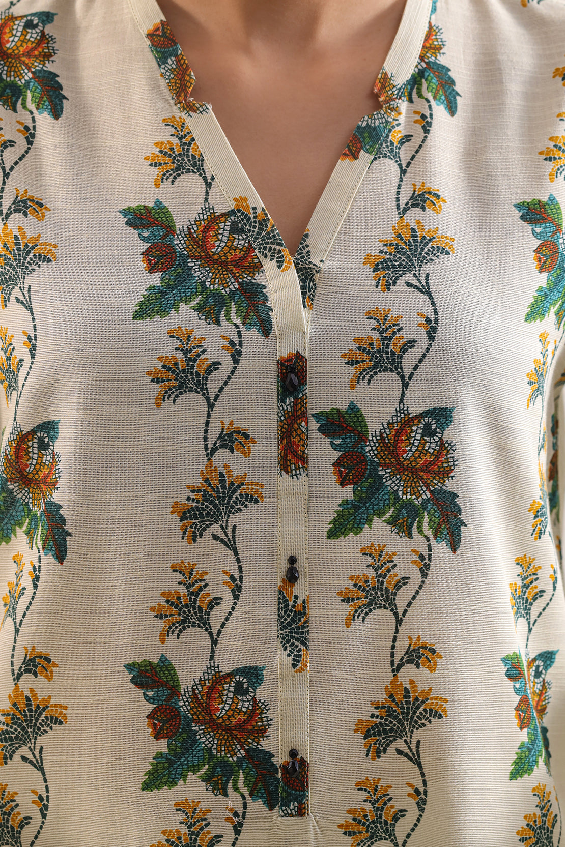 Unstitched Printed Cotton Khaddar 3 Piece114105