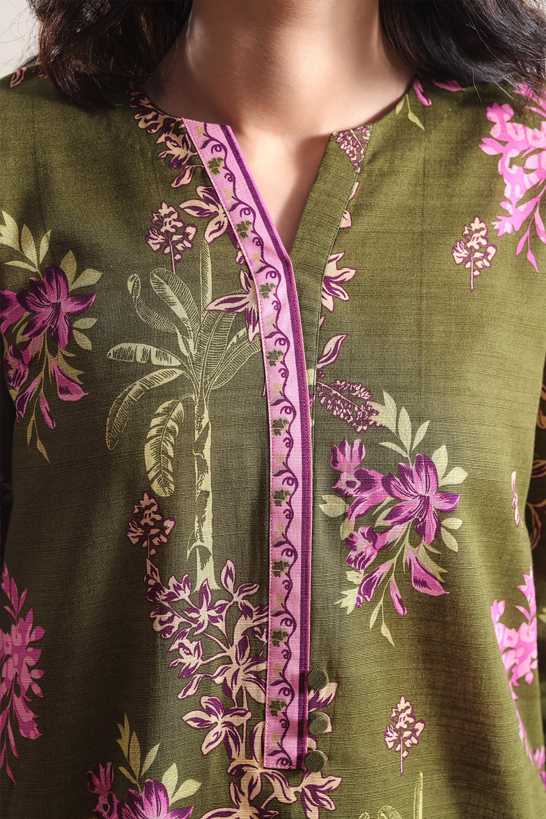 Unstitched Printed Cotton Khaddar 3 Piece114077
