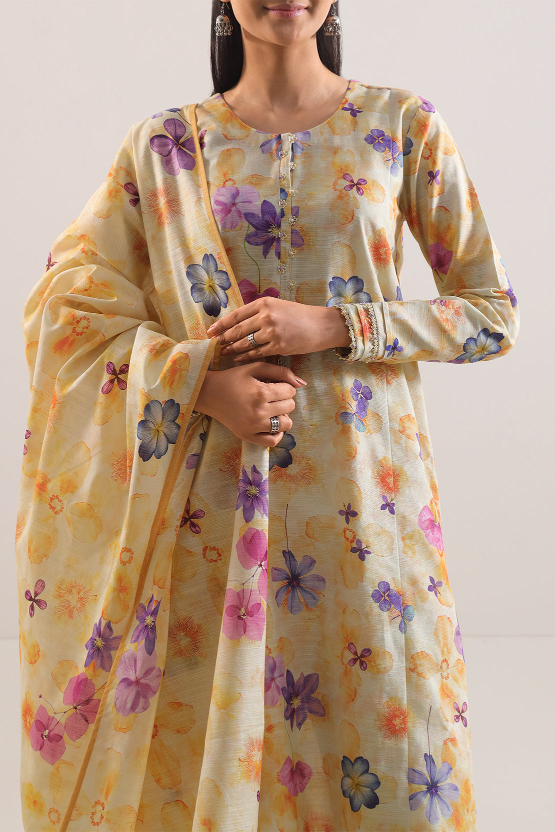 Unstitched Jacquard Khaddar 3 Piece114093